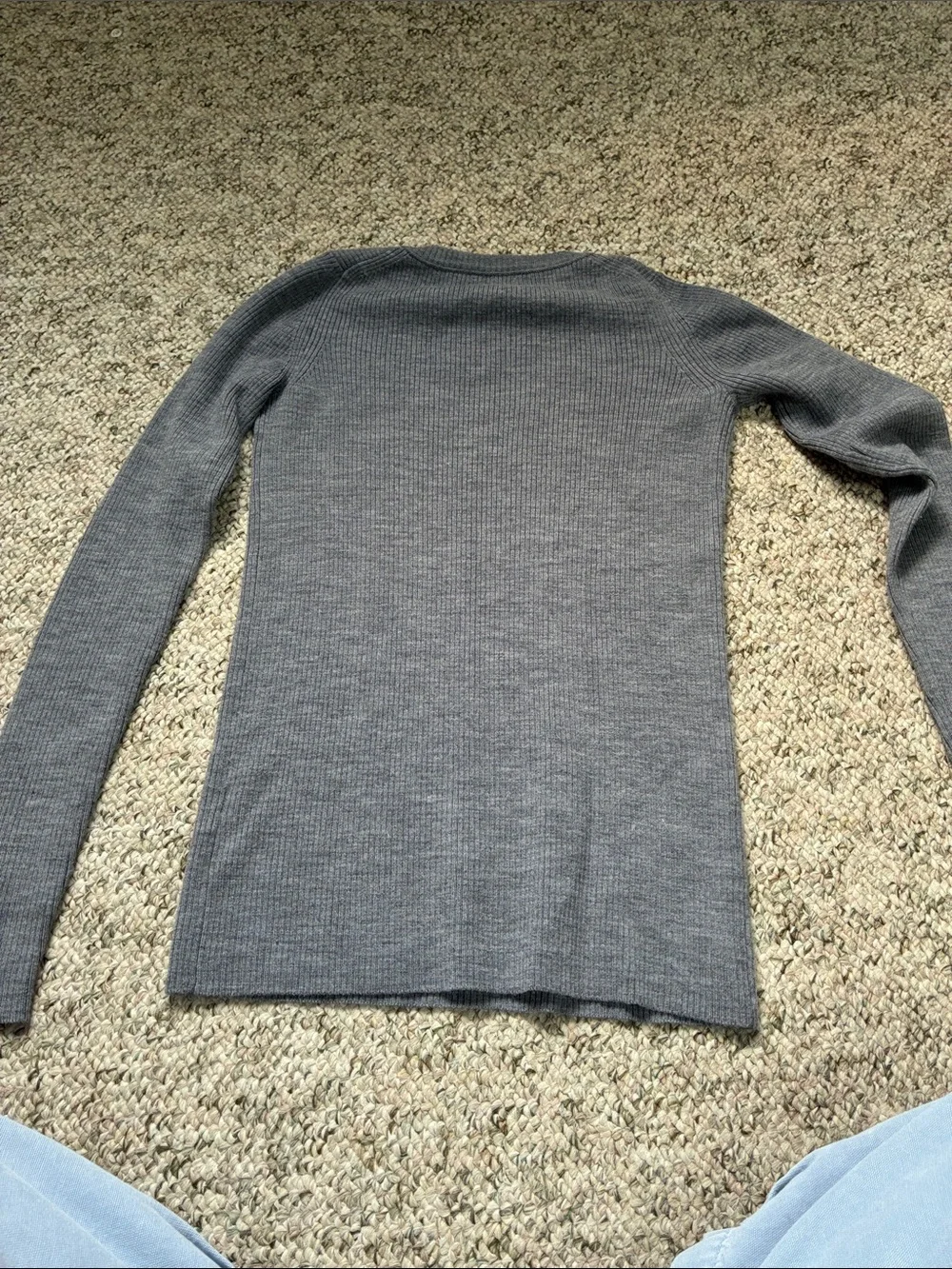J.crew  Ribbed Crewneck Sweater in Grey